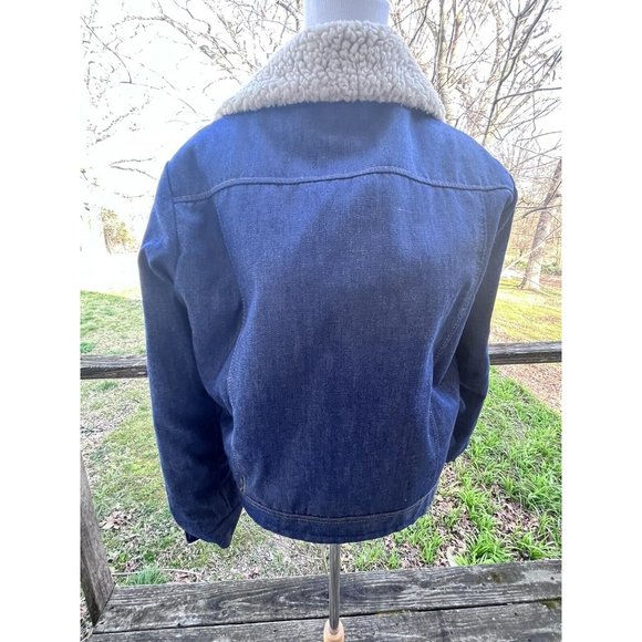 Raritan Denim Jacket with Sherpa Lining Mens 38 - Picture 9 of 16